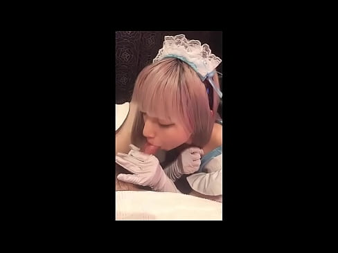❤️ Japanese Idol [mayuka], franskur vinnukonubúningur, 1. hluti, blástur og hristur af sér með húðkrem ❌ Bara klám hjá okkur ❌️❤